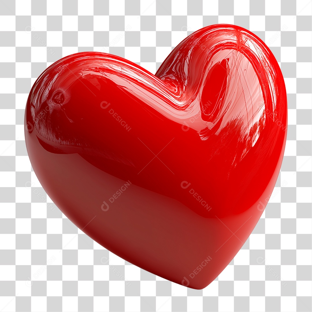 Coração Vermelho PNG Transparente