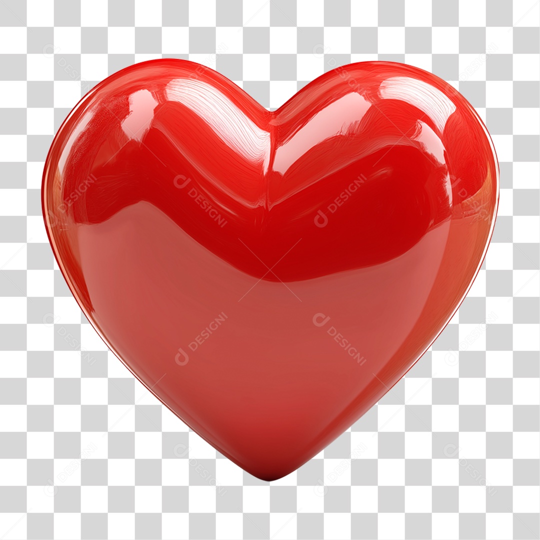 Coração Vermelho PNG Transparente