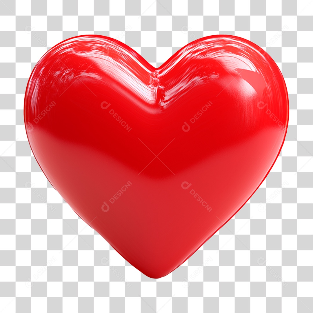 Coração Vermelho PNG Transparente