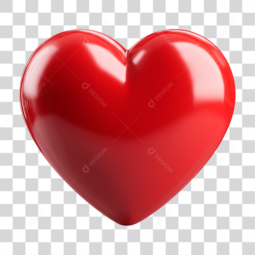 Coração Vermelho PNG Transparente