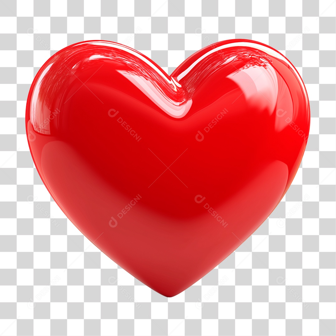 Coração Vermelho PNG Transparente