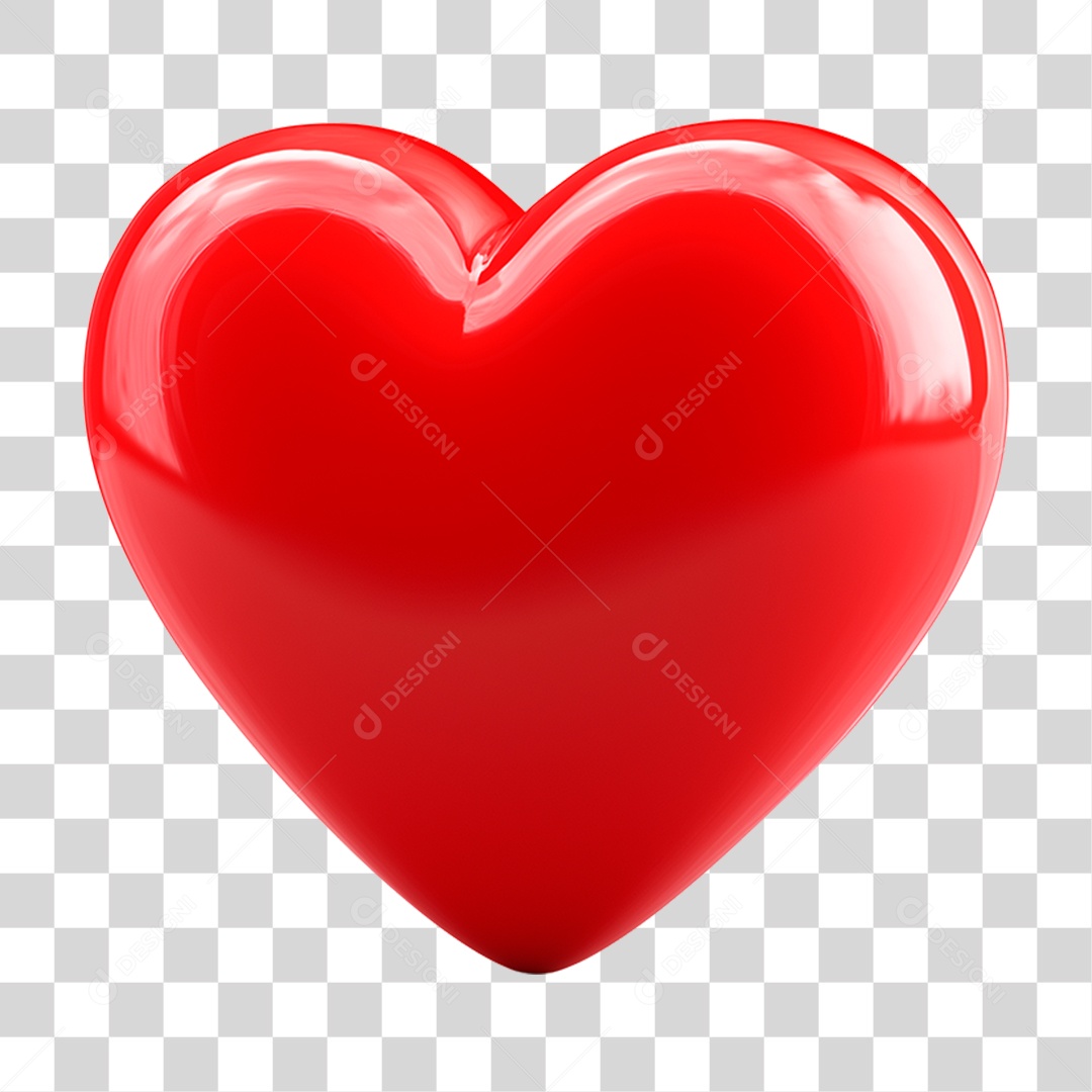 Coração Vermelho PNG Transparente