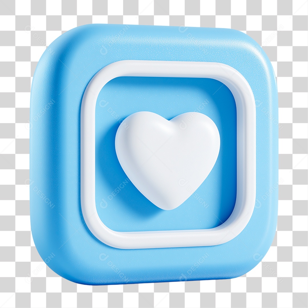 Ícone 3D Caixa de Mensagem PNG Transparente