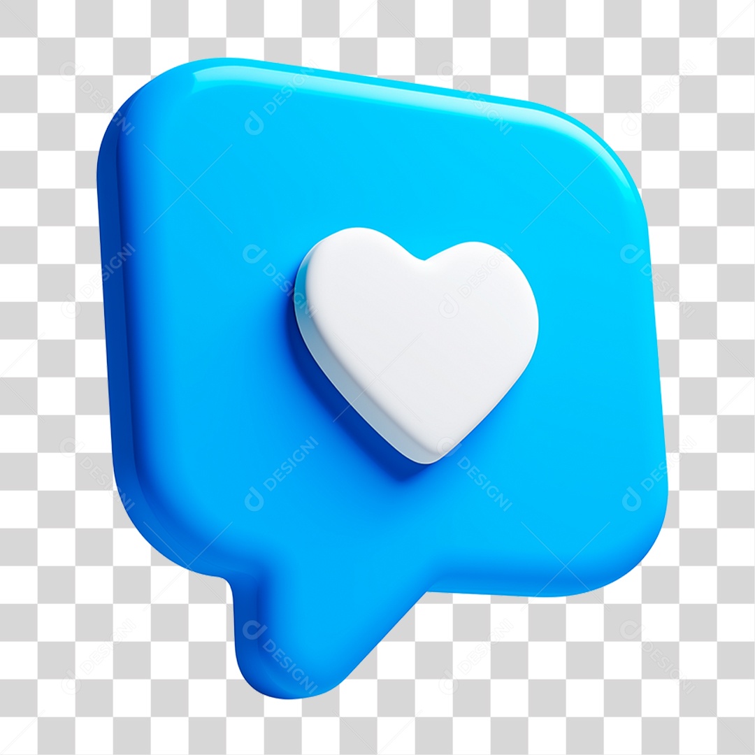 Ícone 3D Caixa de Mensagem PNG Transparente