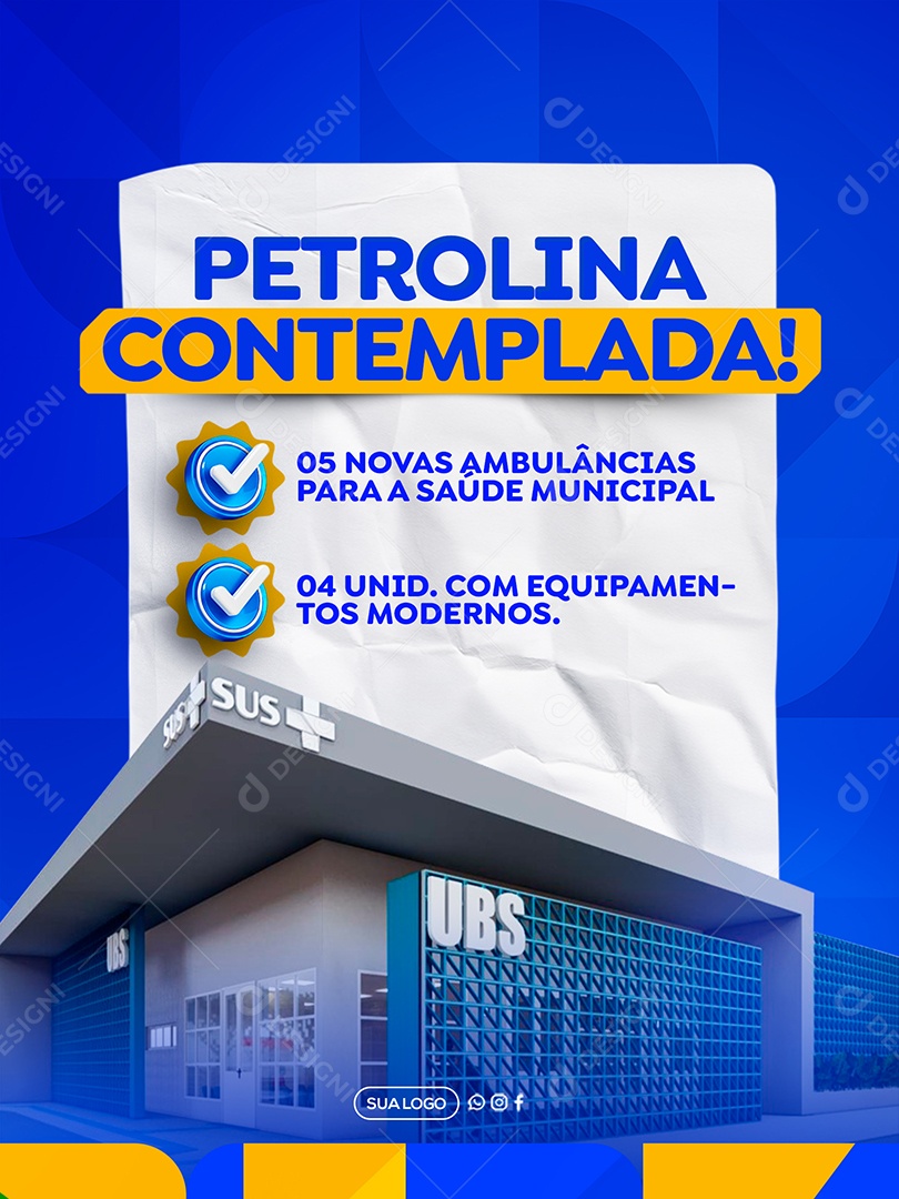 Petrolina Contemplada Prefeitura Social Media PSD Editável