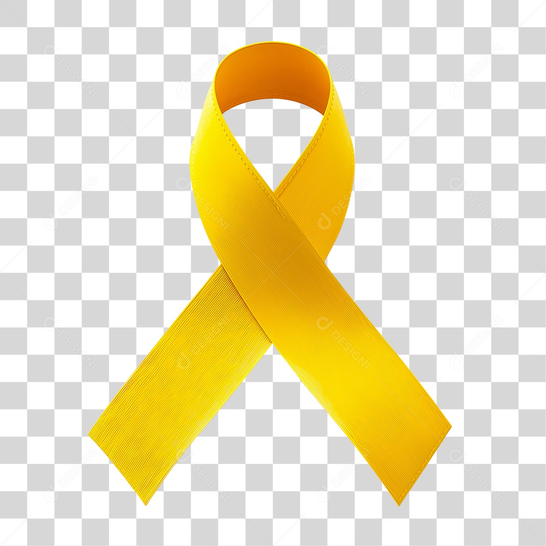 Laço Amarelo PNG Transparente