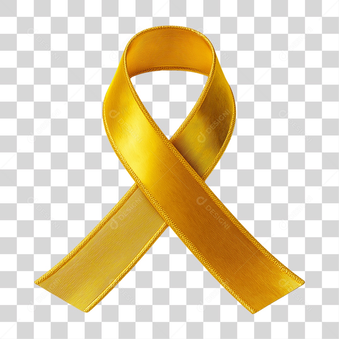 Laço Amarelo PNG Transparente