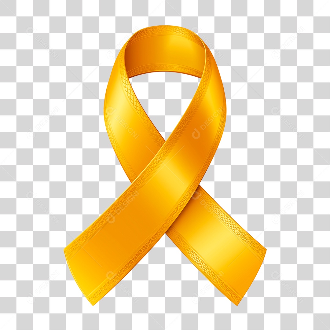 Laço Amarelo PNG Transparente