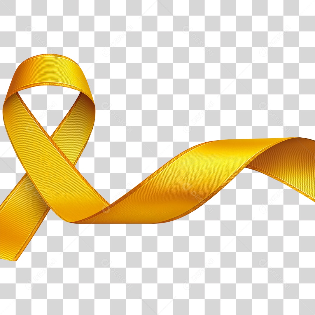 Yellow Ribbon Awareness Transparent PNG