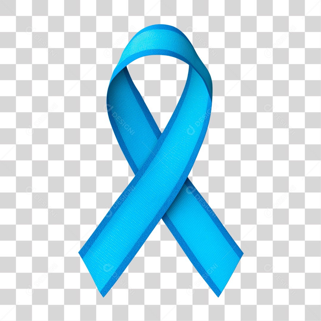 Laço Azul Conscientização PNG Transparente