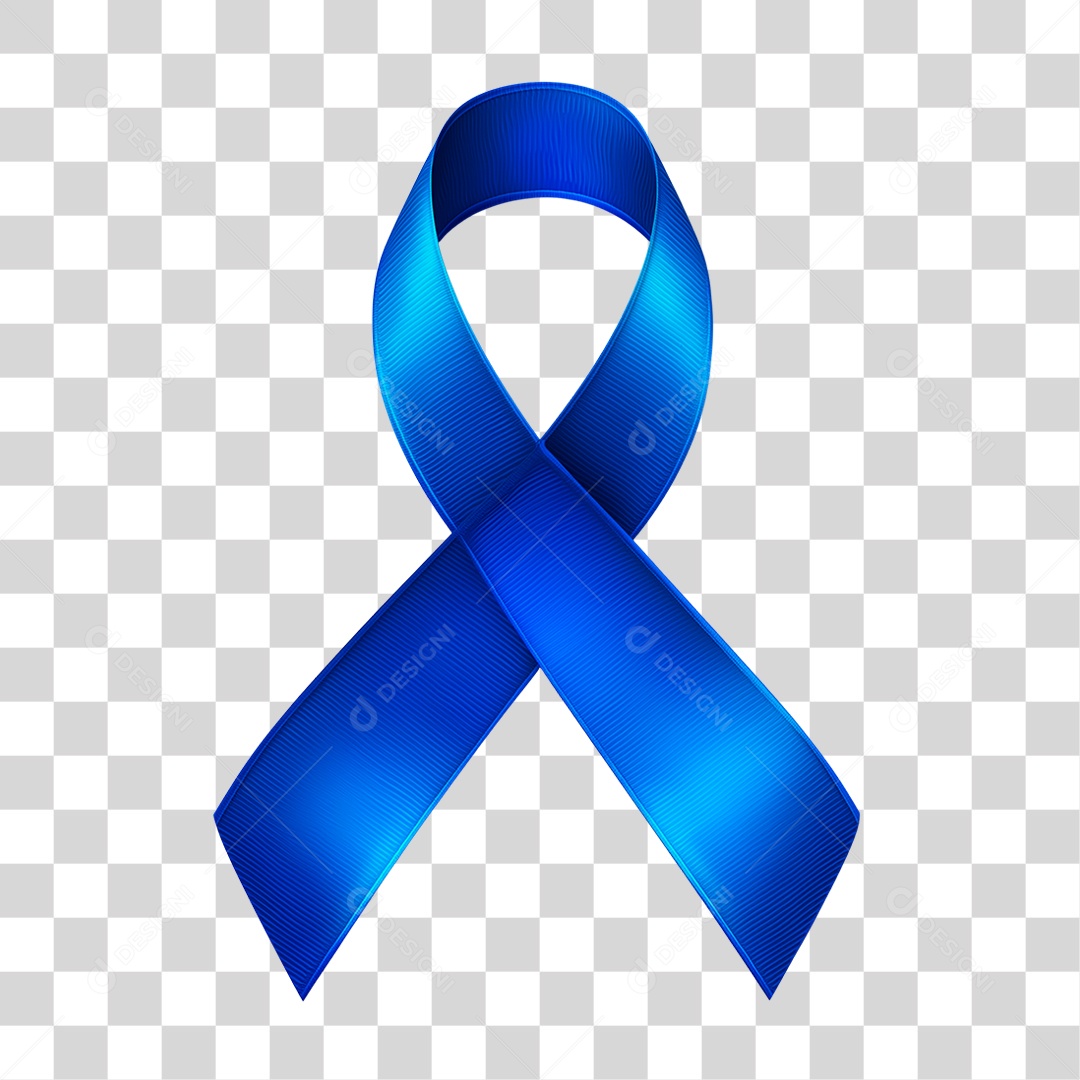 Laço Azul Conscientização PNG Transparente