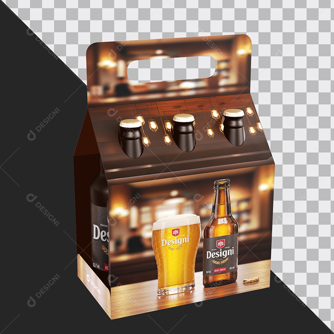 Mockup Pack de Cerveja PSD Editável