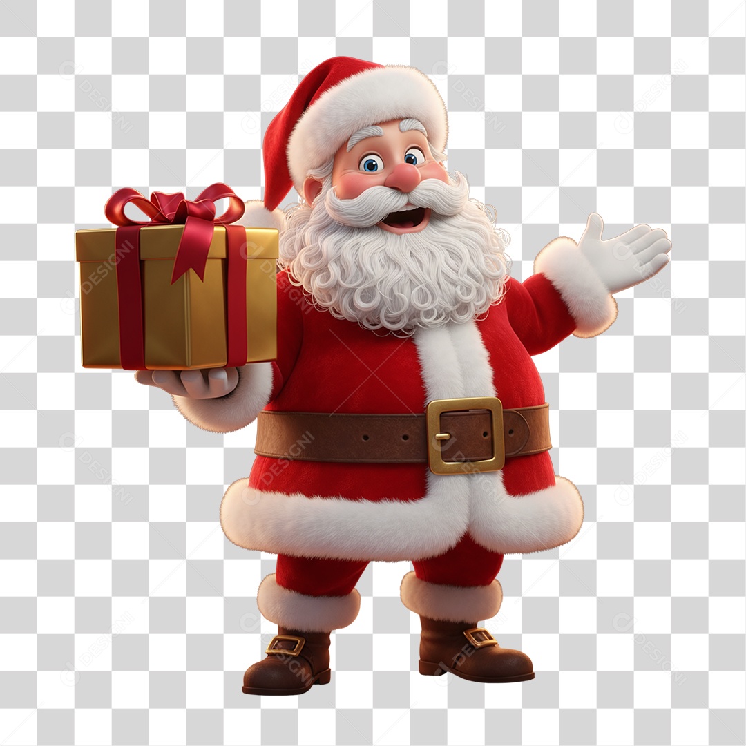 Papai Noel Trenó PNG Transparente