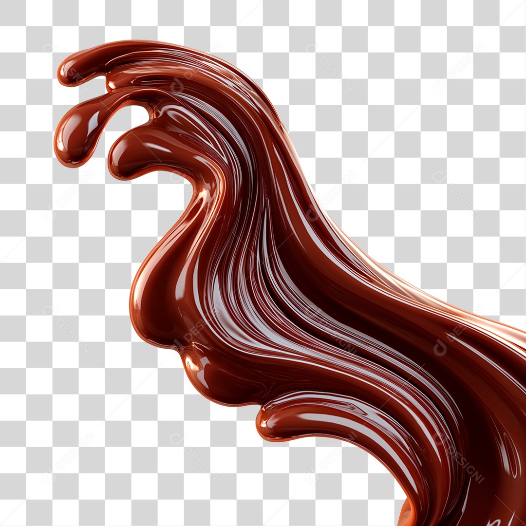 Splash de Chocolate PNG Transparente