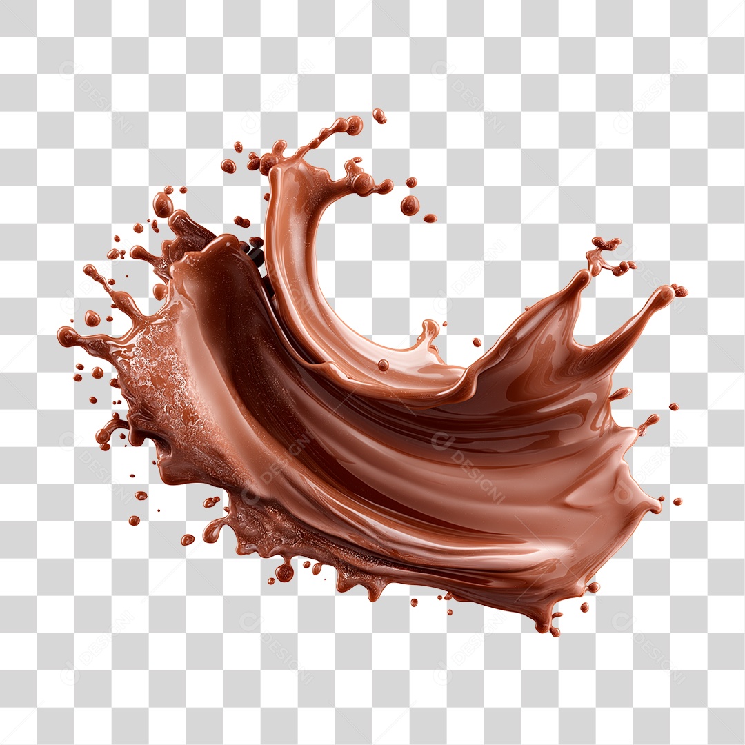 Splash de Chocolate PNG Transparente