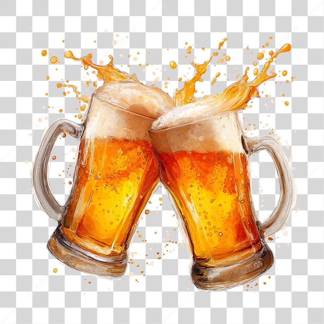 Canecas de Cerveja PNG Transparente