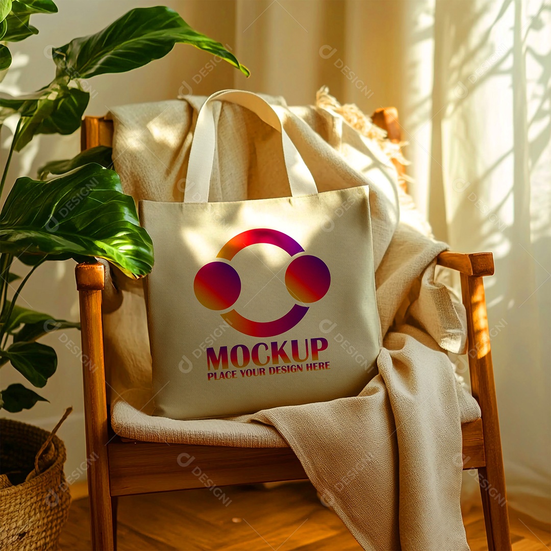 Bolsa Mockup PSD Editável