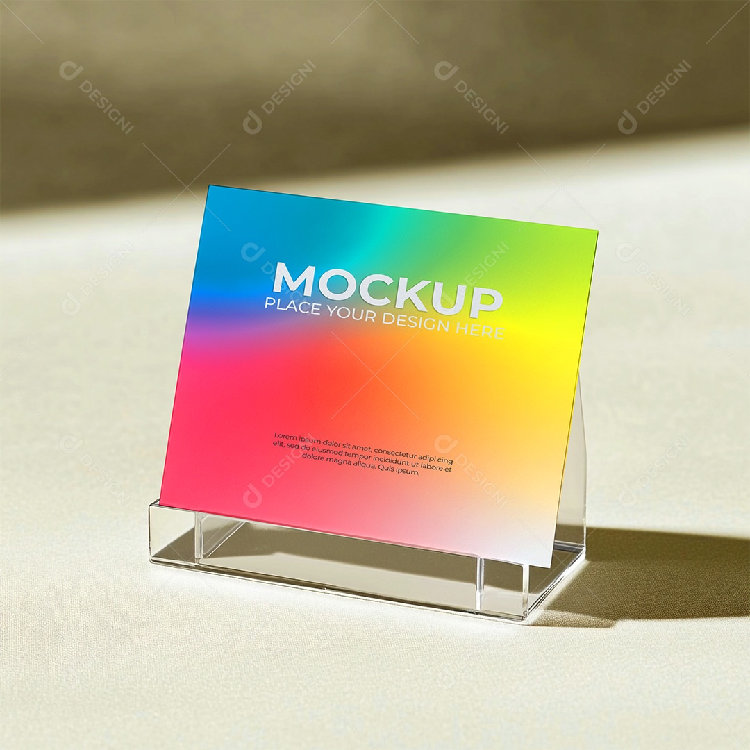 Mockup de Convite PSD Editável