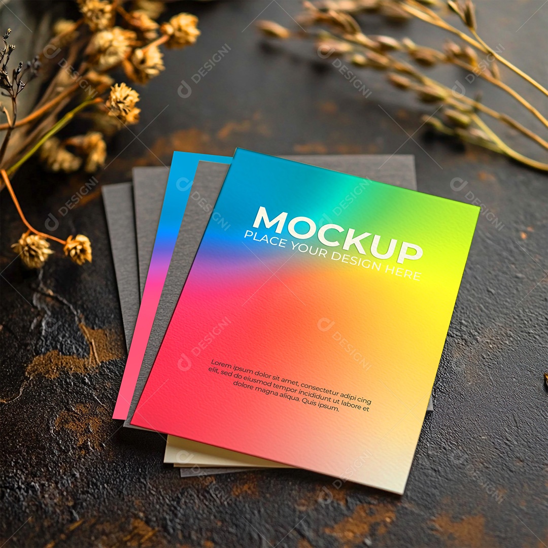 Mockup de Convite PSD Editável