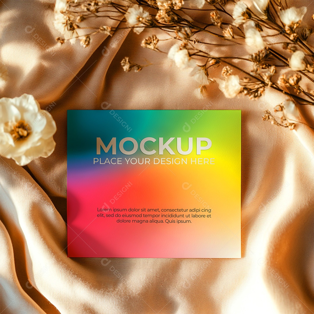 Mockup de Convite PSD Editável