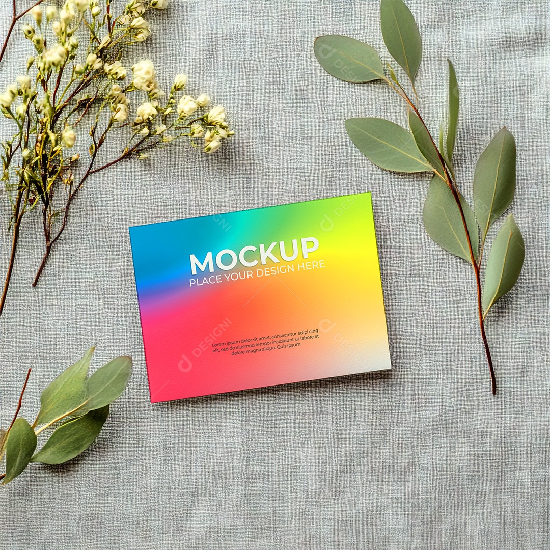 Mockup de Convite PSD Editável