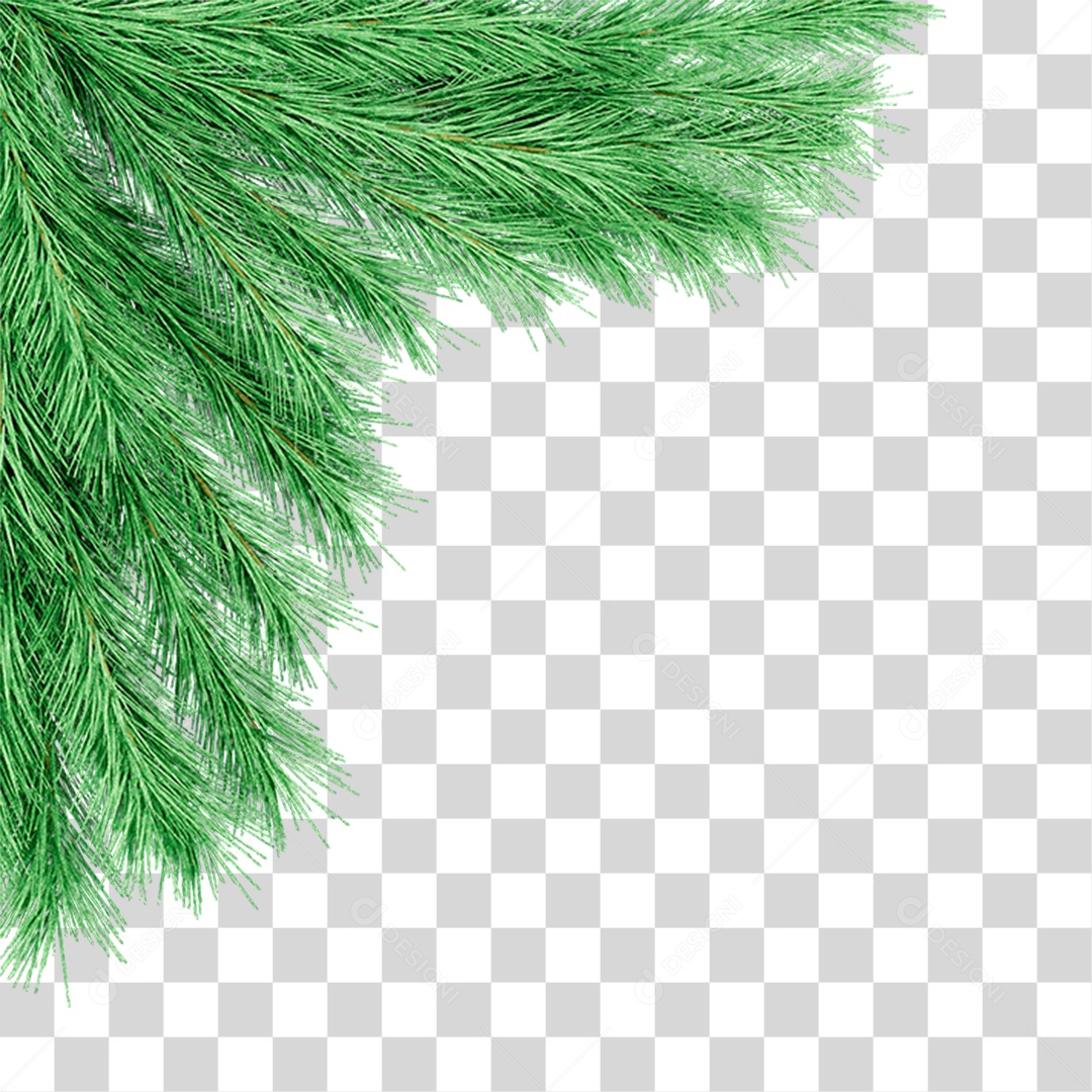 Galhos de Canto Decoração de Natal PNG Transparente