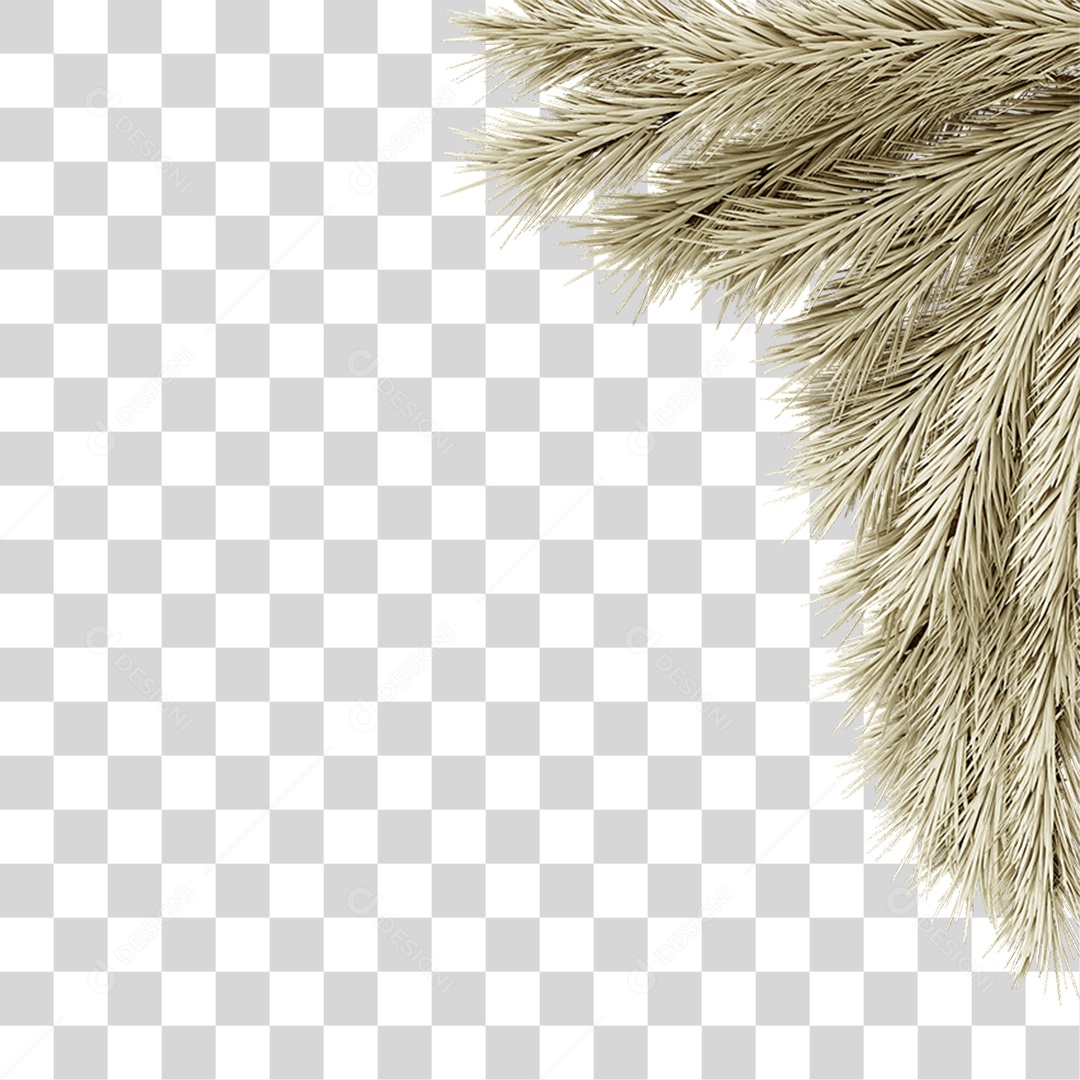 Galhos de Canto Decoração de Natal PNG Transparente