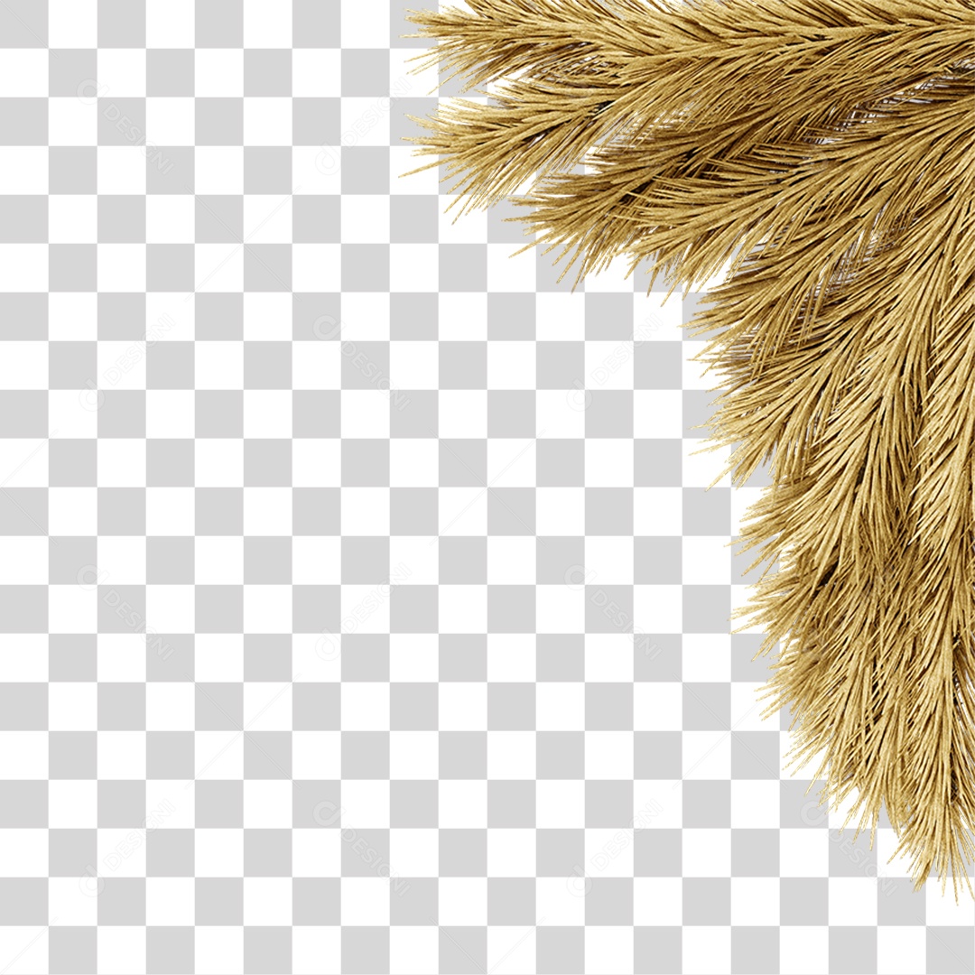 Galhos de Canto Decoração de Natal PNG Transparente