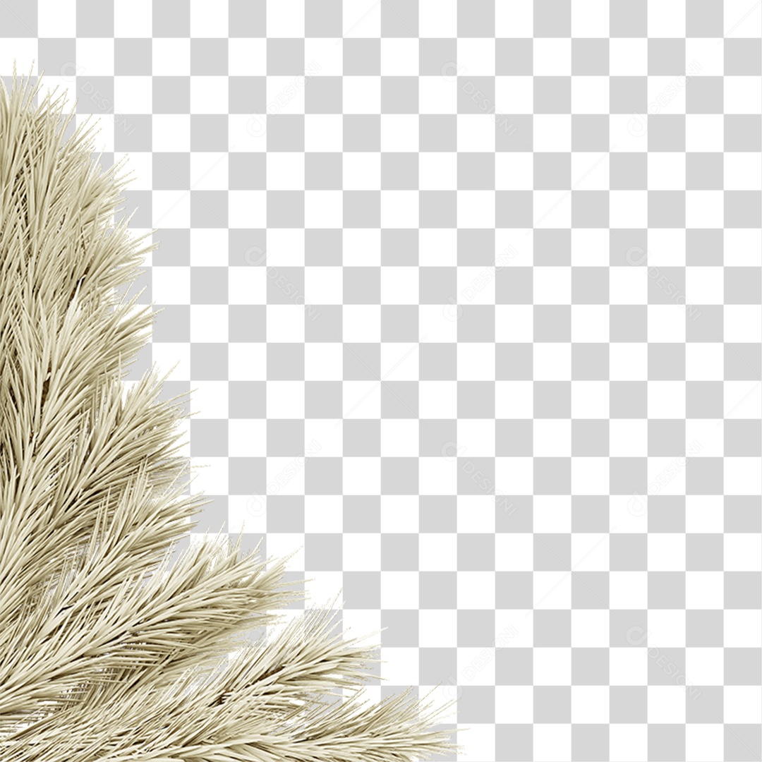 Galhos de Canto Decoração de Natal PNG Transparente