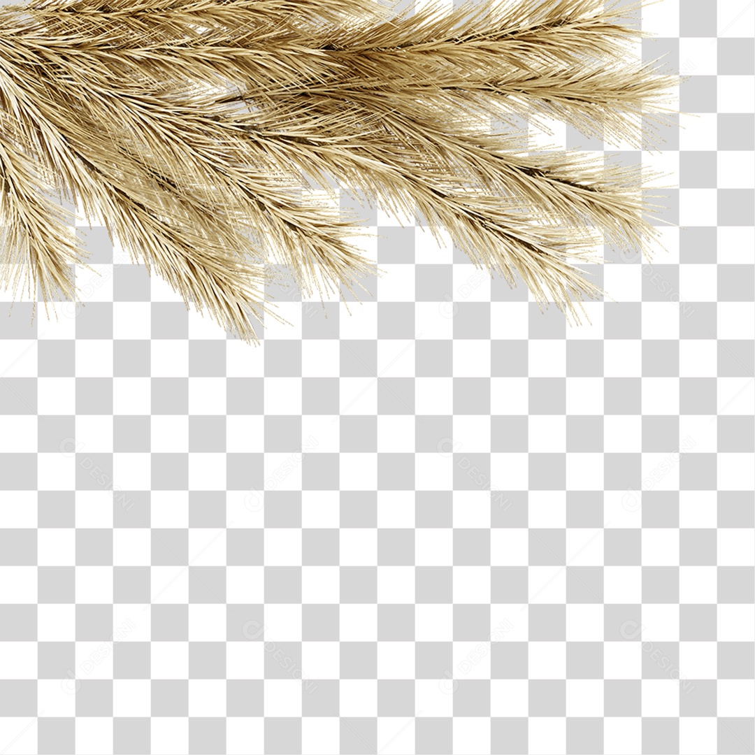 Galhos de Canto Decoração de Natal PNG Transparente