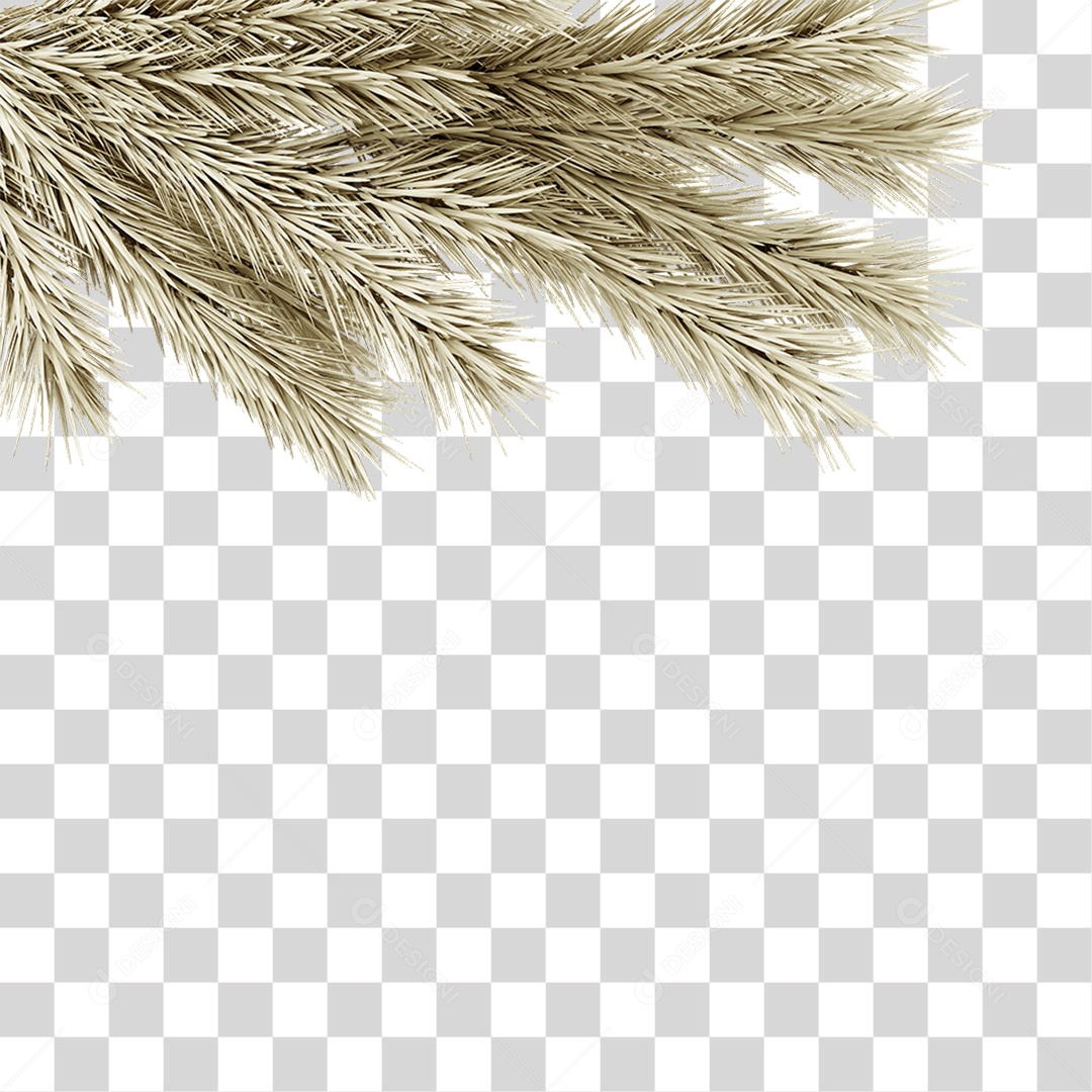 Galhos de Canto Decoração de Natal PNG Transparente