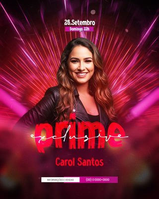 Flyer Próximos Shows Social Media PSD Editável