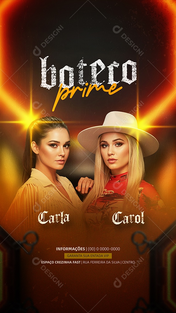 Story Flyer Próximos Shows Boteco Prime Social Media PSD Editável