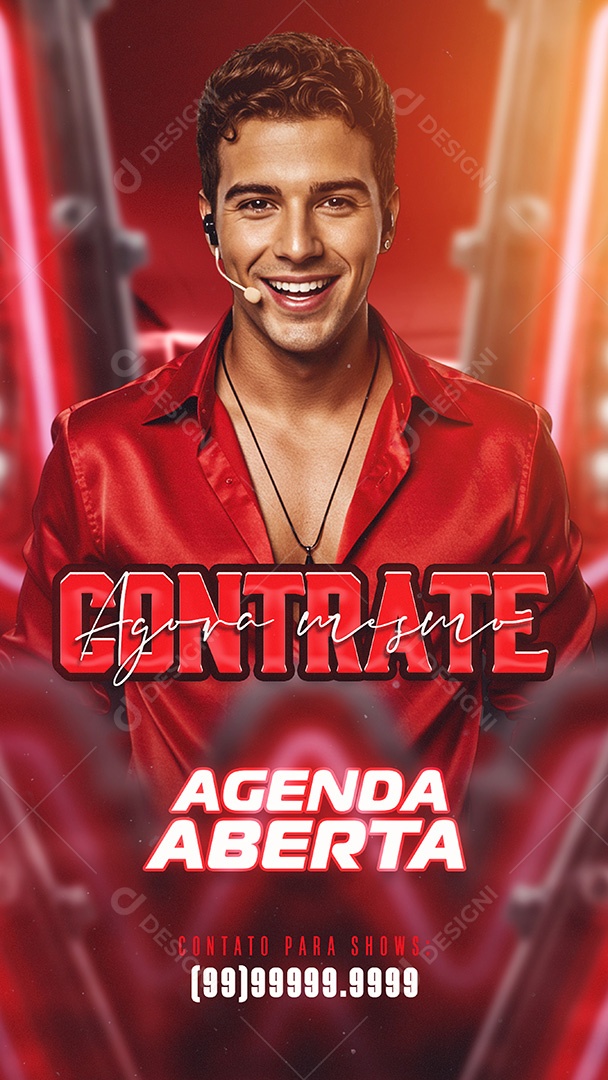 Flyer Story Agenda Aberta Social Media PSD Editável