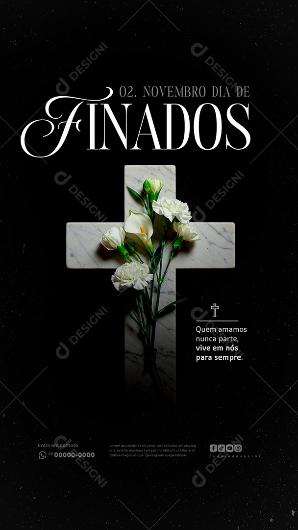 Story Dia de Finados 02 de Novembro Social Media PSD Editável