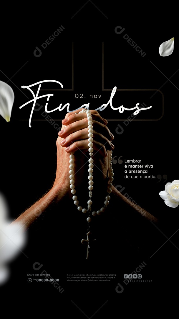 Story Dia de Finados 02 de Novembro Social Media PSD Editável