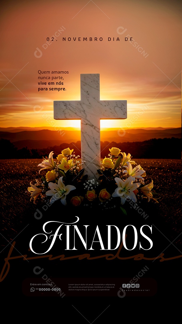Story Dia de Finados 02 de Novembro Social Media PSD Editável