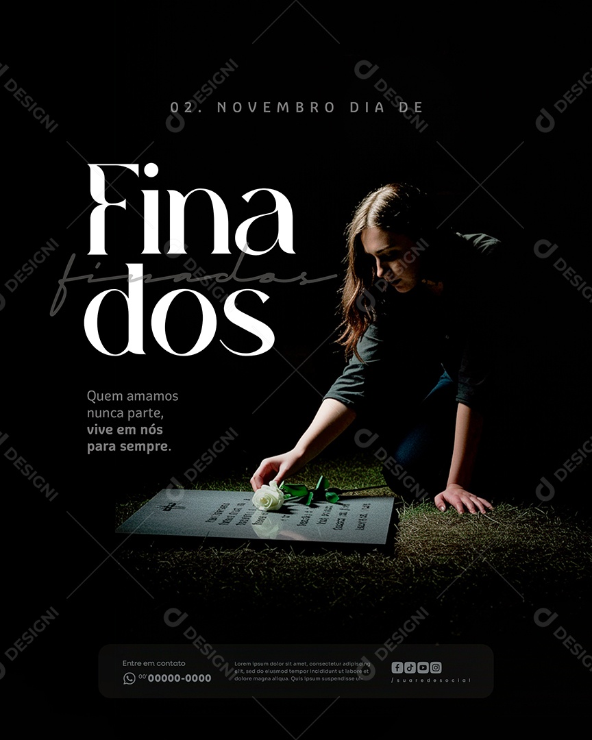 Dia de Finados 02 de Novembro Social Media PSD Editável