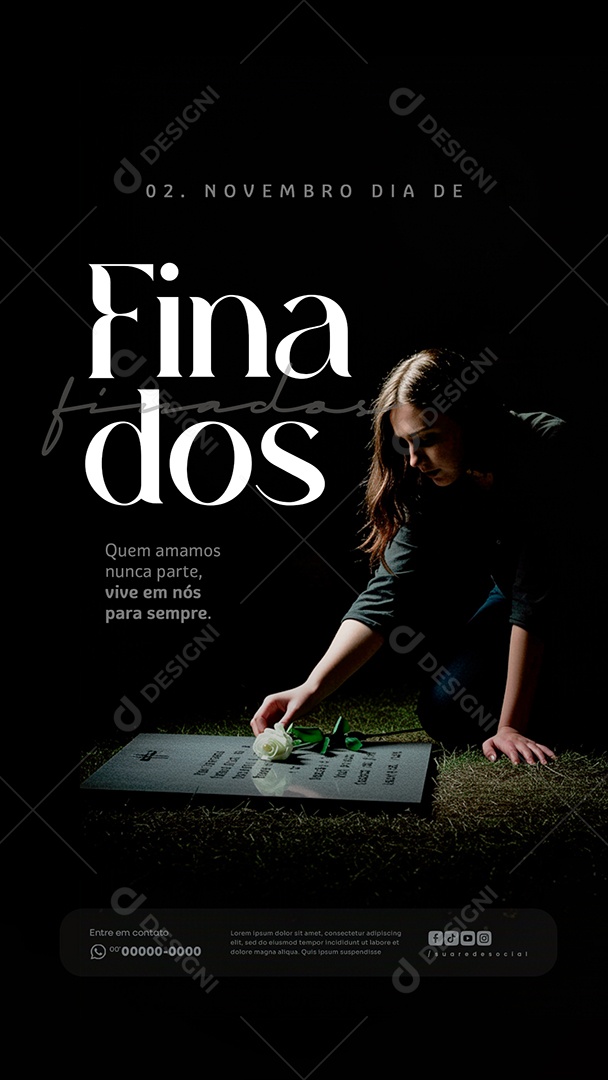 Story Dia de Finados 02 de Novembro Social Media PSD Editável