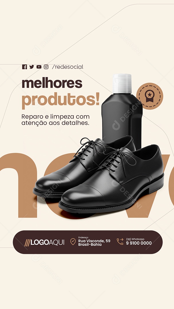Story Sapateiro Melhores Produtos Social Media PSD Editável