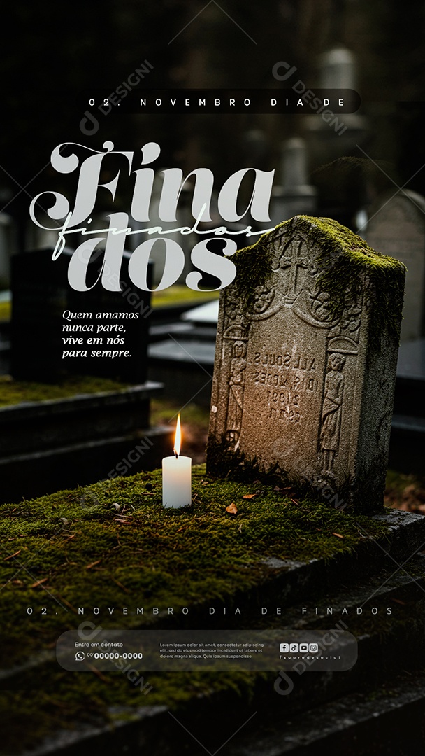 Story Dia de Finados 02 de Novembro Social Media PSD Editável