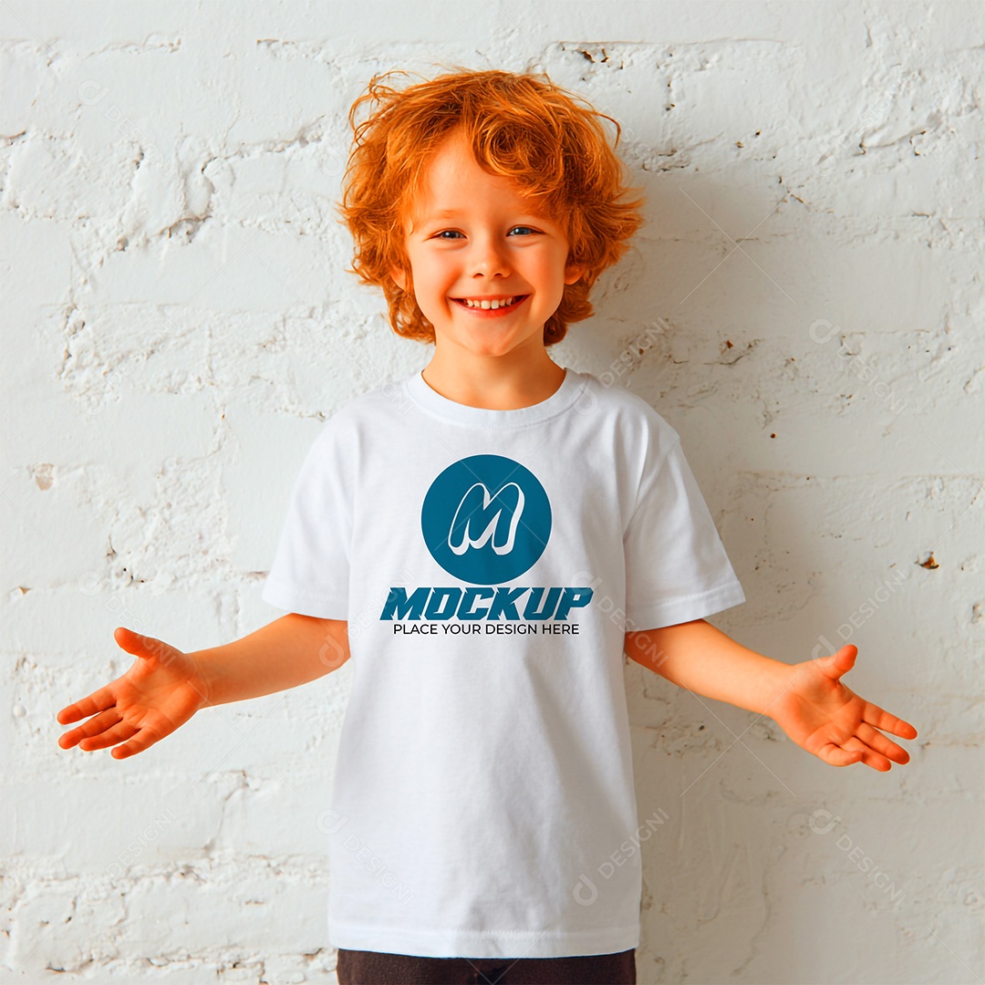 Mockup de Camiseta Masculina PSD Editável