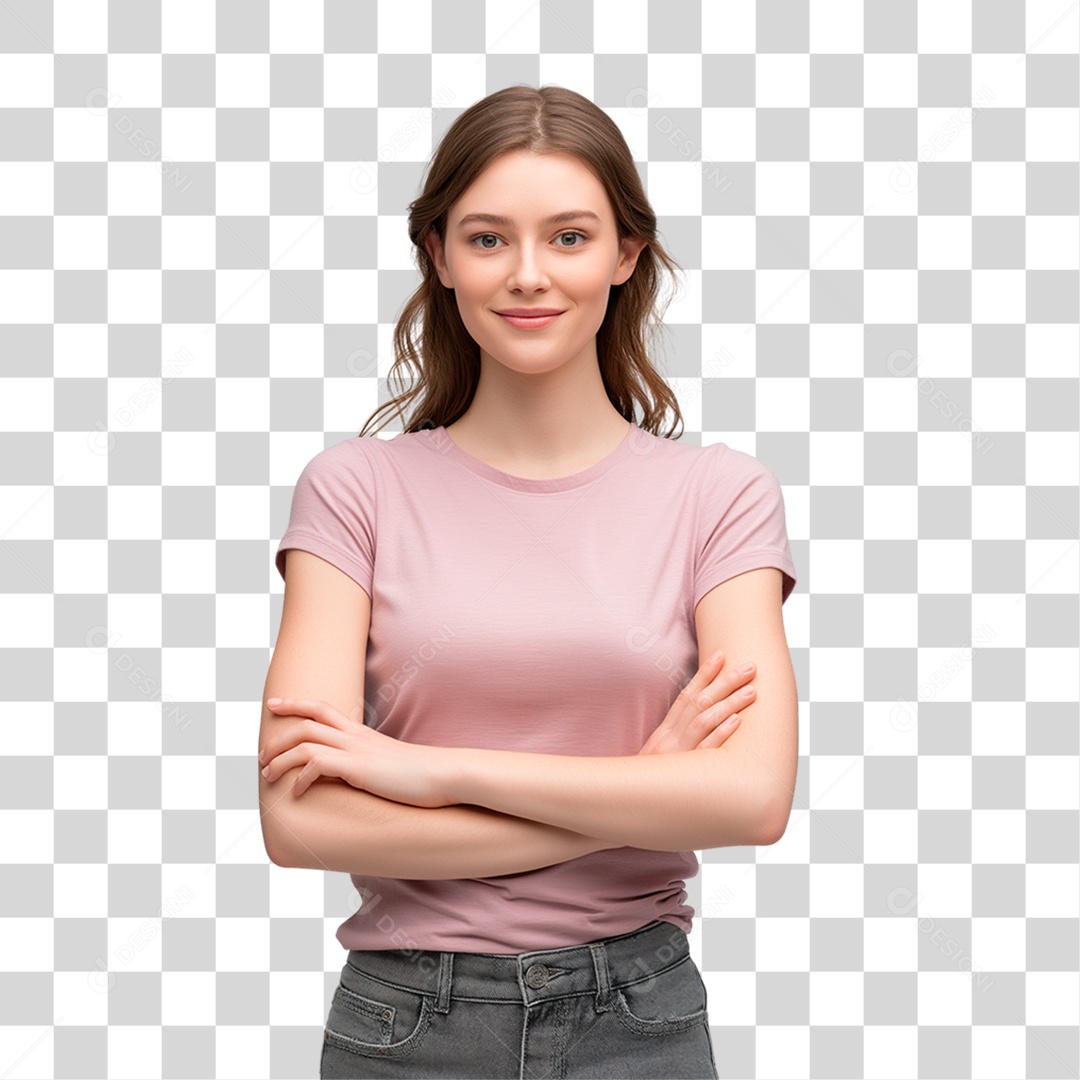 Mulher Sorrindo Conscientização PNG Transparente