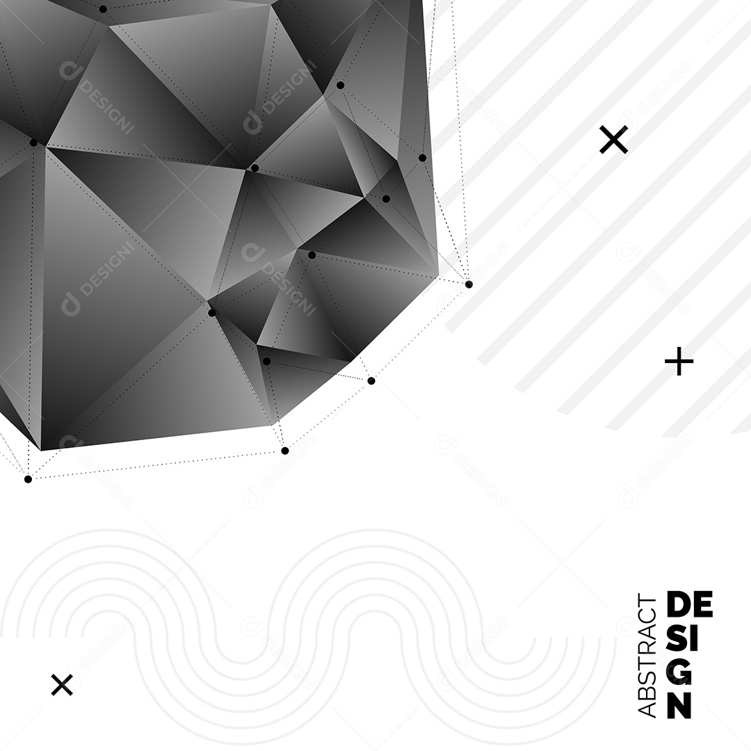 Fundo Isométrico Geométrico Abstrato Ilustração Vetor EPS