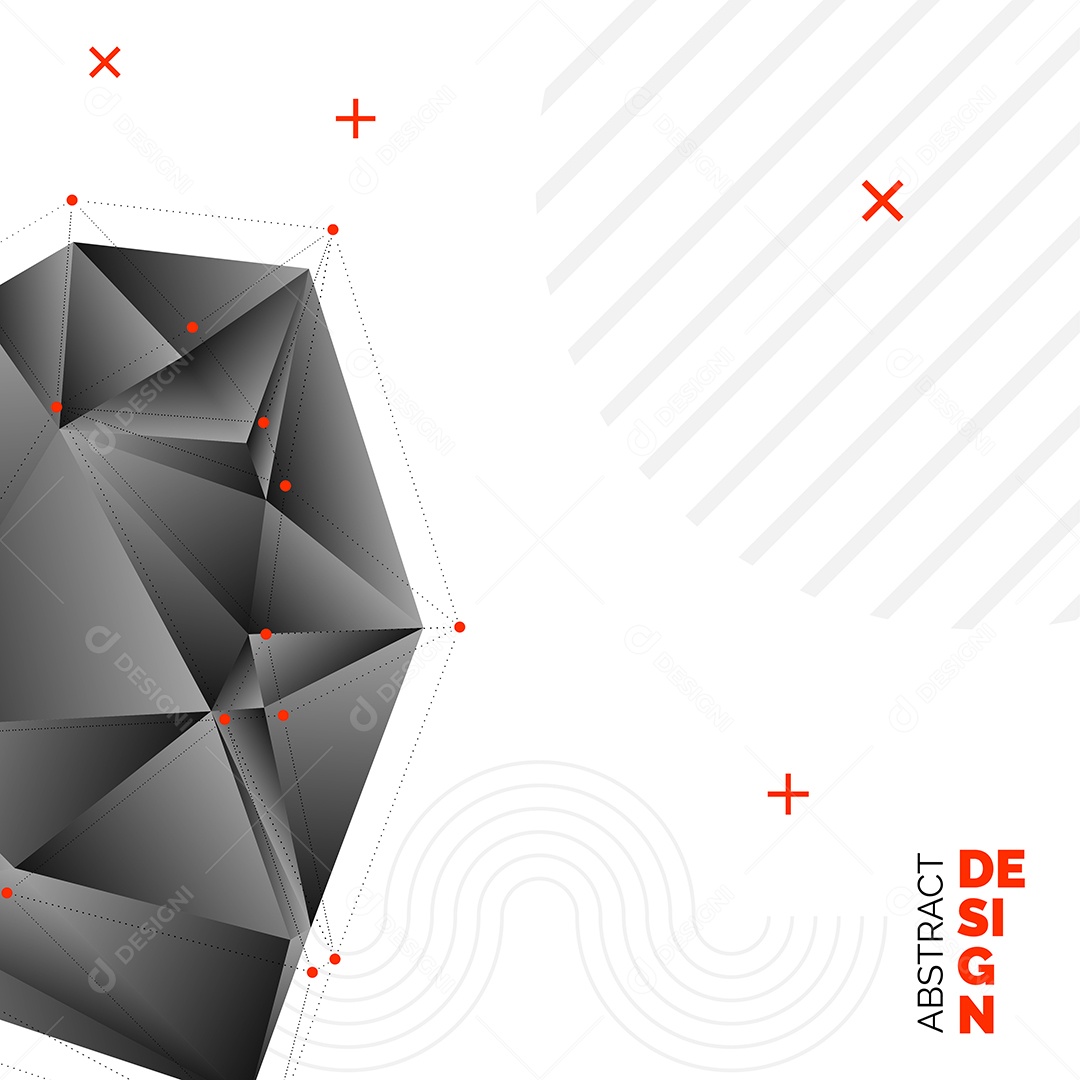 Fundo Isométrico Geométrico Abstrato Ilustração Vetor EPS