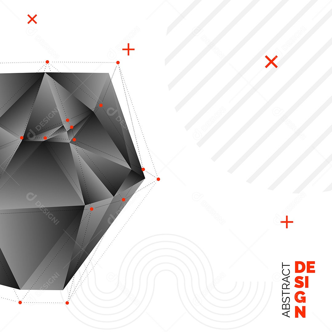 Fundo Isométrico Geométrico Abstrato Ilustração Vetor EPS