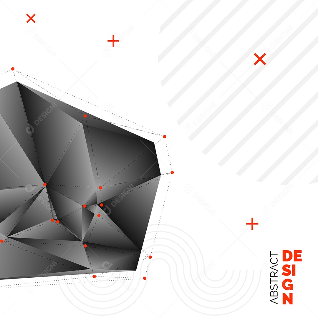 Fundo Isométrico Geométrico Abstrato Ilustração Vetor EPS