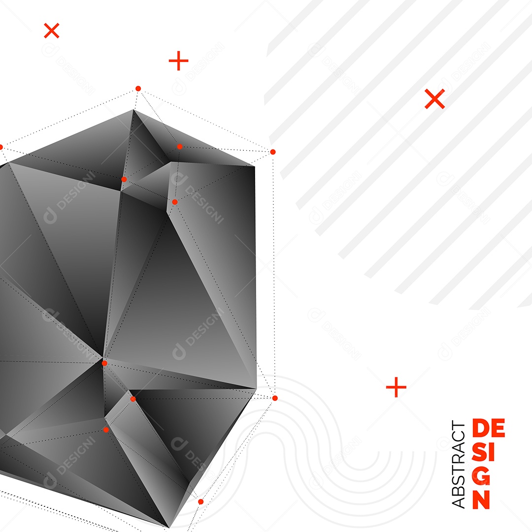 Fundo Isométrico Geométrico Abstrato Ilustração Vetor EPS