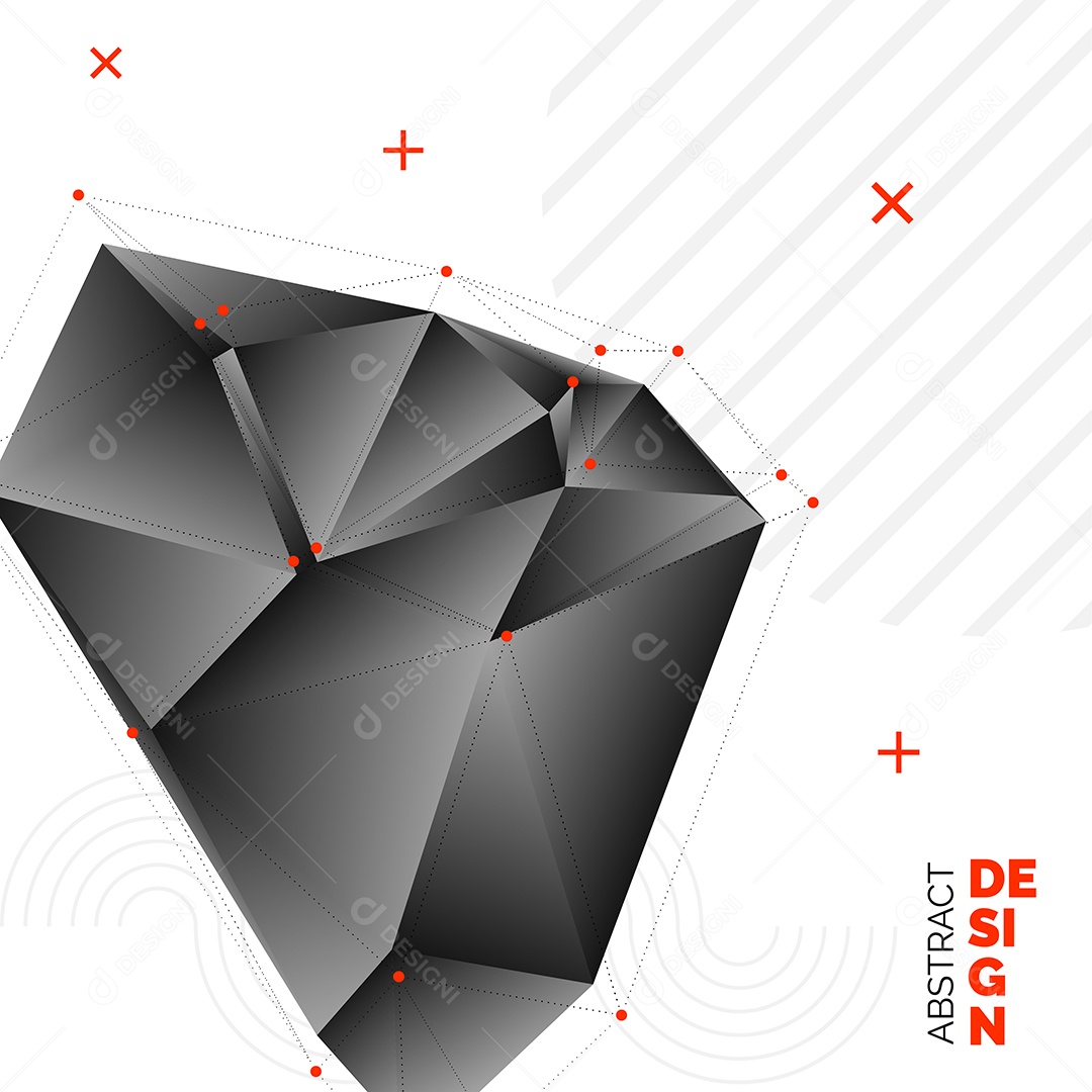 Fundo Isométrico Geométrico Abstrato Ilustração Vetor EPS