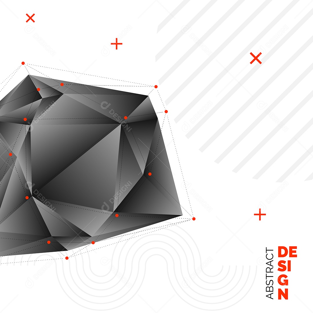 Fundo Isométrico Geométrico Abstrato Ilustração Vetor EPS